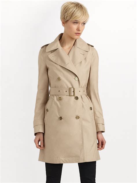 burberry brit double breasted coat|Burberry Brit coat for women.